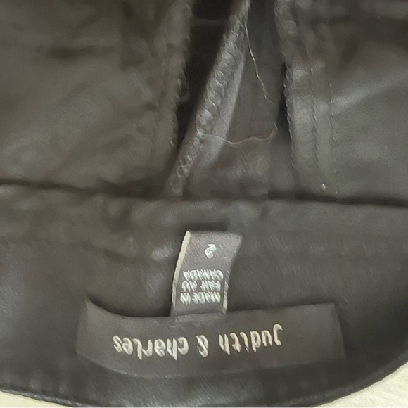 💯 Silk Judith & Charles Wide Leg Mid Rise Flowy Trousers - Picture 4 of 8